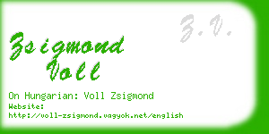 zsigmond voll business card